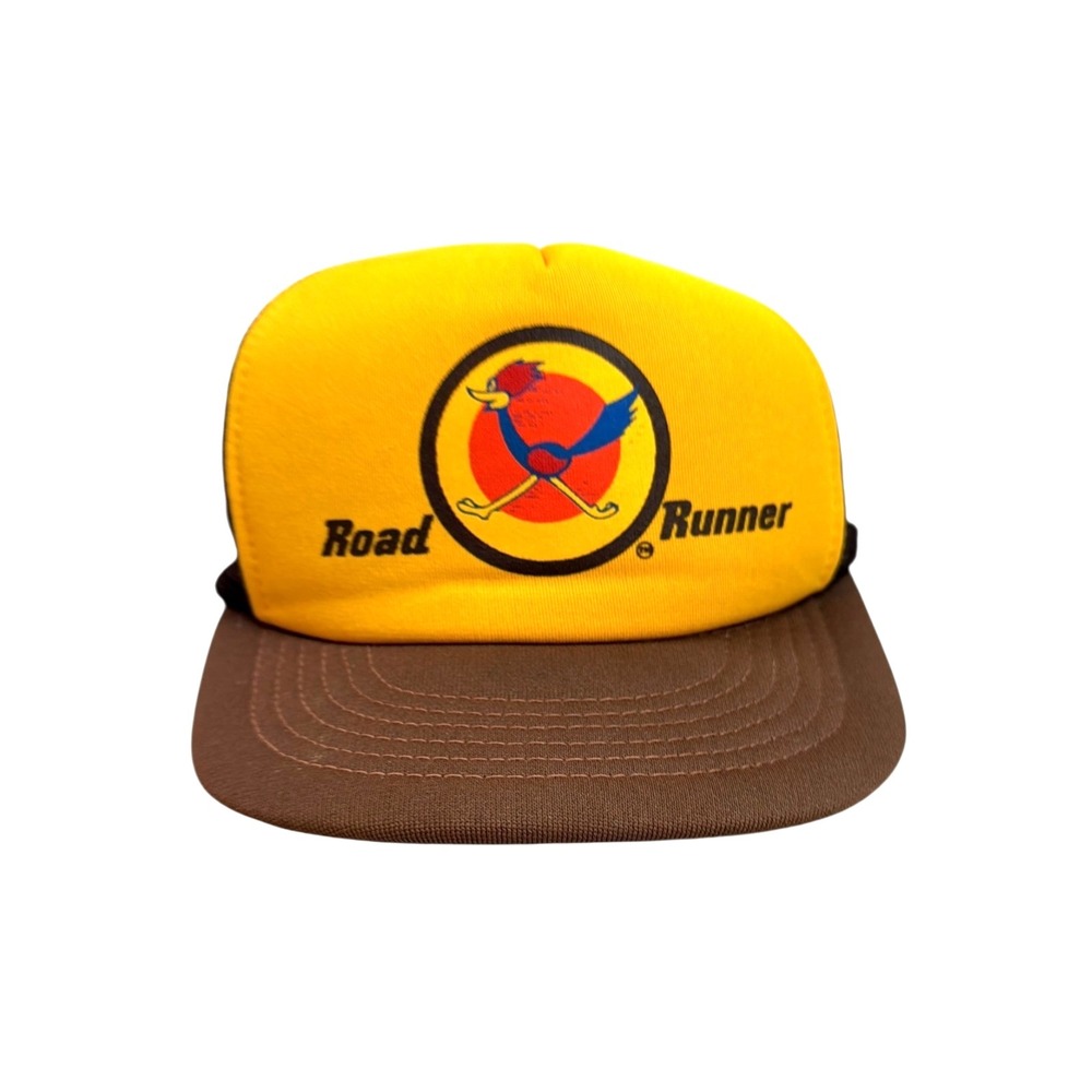 VTG Plymouth Road Runner Foam Trucker Hat Snapback Muscle Car Cap 80s Bullseye